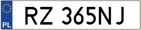 Trailer License Plate